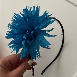 25 Blue Floral Headband
